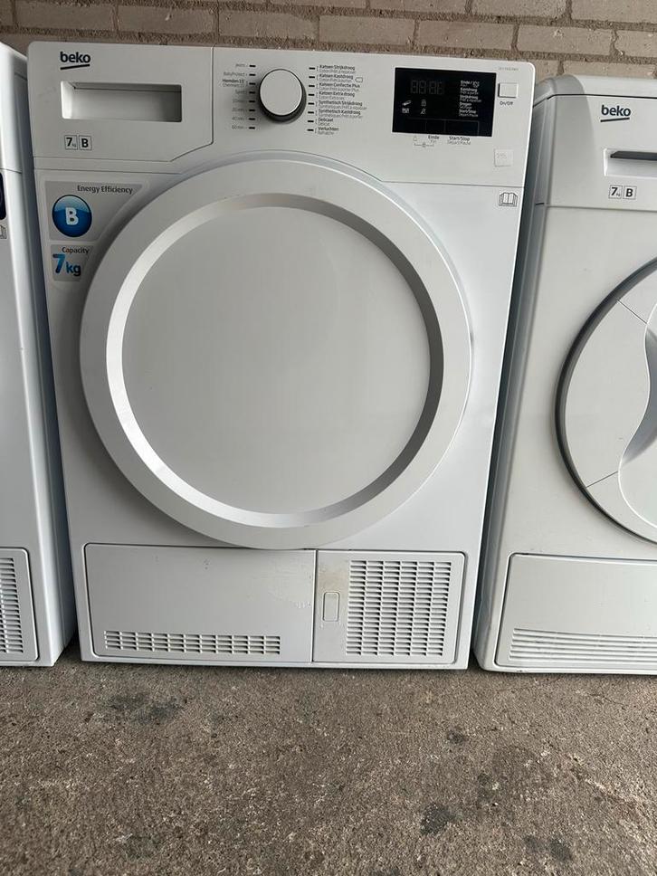 Beko Condensdroger 7kg - Werkt Perfect!, Witgoed en Apparatuur, Wasdrogers, Gebruikt, Condens, Voorlader, 6 tot 8 kg, 85 tot 90 cm