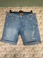 Jeans Jack & Jones shorty, maat L, Ophalen of Verzenden, Zo goed als nieuw, Blauw, W32 (confectie 46) of kleiner