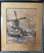 Krijttekening molen Putten 1939, Ophalen of Verzenden