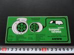 sticker ANWB Kampeer + Caravan Aansluitcode Contactdoos *, Ophalen, Zo goed als nieuw, Bedrijf of Vereniging
