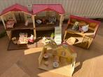 Sylvanian families - 3 huizen én veel toebehoren., Kinderen en Baby's, Speelgoed | Poppenhuizen, Ophalen, Gebruikt, Poppenhuis