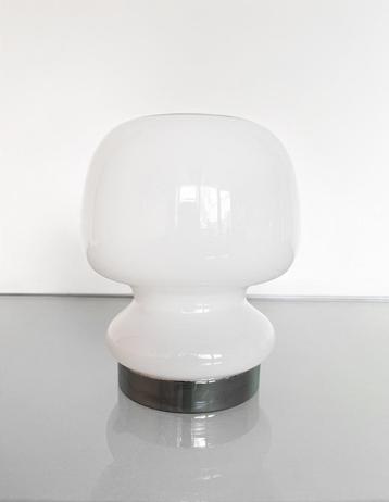 Witte vintage space age Italiaanse mushroom lamp beschikbaar voor biedingen