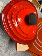 Vintage Le Creuset Hartjespan 20 cm eerste editie!, Huis en Inrichting, Keuken | Potten en Pannen, Gebruikt, Gietijzer, Ophalen of Verzenden