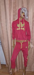 Adidas joggingpak maat 152 roze geel, Kinderen en Baby's, Adidas, Meisje, Sport- of Zwemkleding, Ophalen of Verzenden