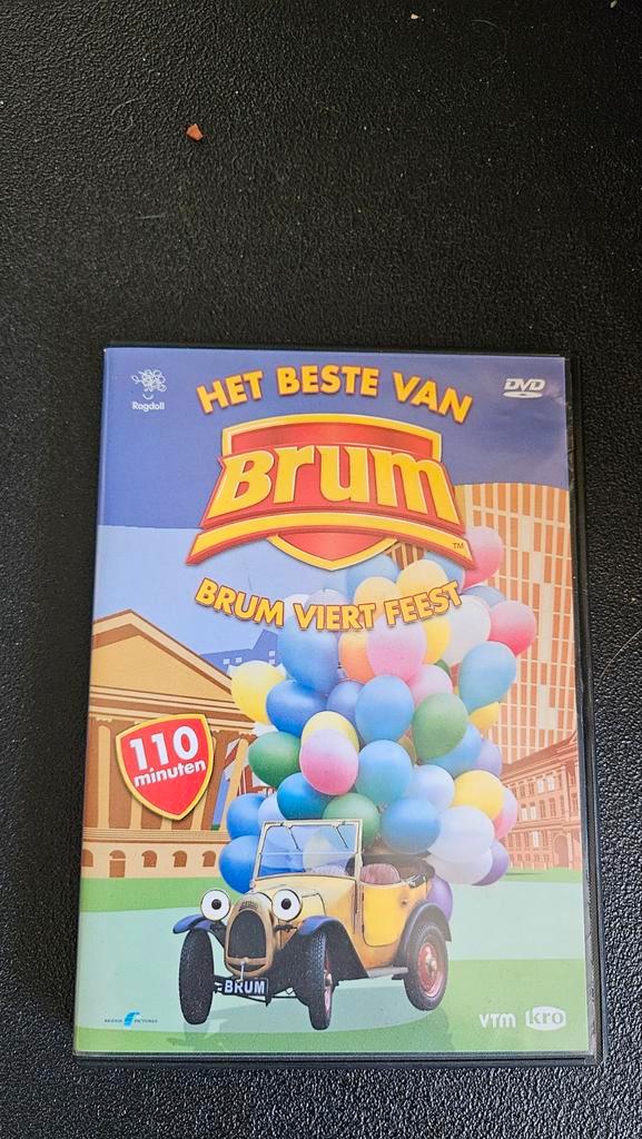 Het Beste van Brum - Brum Viert Feest DVD, Cd's en Dvd's, Dvd's | Kinderen en Jeugd, Zo goed als nieuw, Film, Avontuur, Alle leeftijden