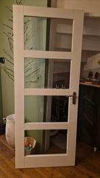 Witte Opdekdeur 83x210 cm, Doe-het-zelf en Verbouw, Deuren en Horren, Ophalen, Gebruikt, 80 tot 100 cm, Binnendeur