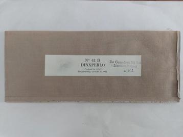 41D Stafkaart op linnen 1955 Dinxperlo Bocholt Stadt Werth beschikbaar voor biedingen