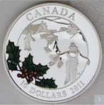 Canada - $10 Fine Silver Coin - Little Skaters 2011, Setje, Zilver, Verzenden, Noord-Amerika