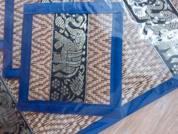 Rieten Placemat Set met Onderzetters - Nieuw beschikbaar voor biedingen