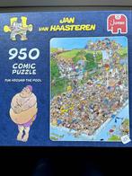 Jan van Haasteren Puzzel	Fun around the pool - 950 stukjes, Ophalen of Verzenden, 500 t/m 1500 stukjes, Zo goed als nieuw, Legpuzzel