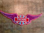 Triumph Wings auto motor vleugels vintage logo patch RARE, Nieuw, Ophalen of Verzenden
