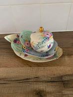 Oud Porselein , opnieuw beschilderd , Pastel, Ophalen of Verzenden