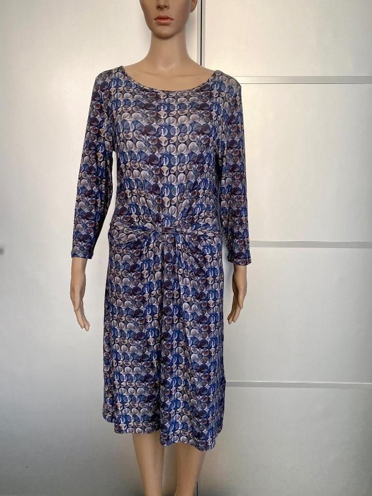 G701 La Ligna maat M=38/40 jurk jurkje blauw, Kleding | Dames, Jurken, Zo goed als nieuw, Maat 38/40 (M), Blauw, Knielengte, Ophalen of Verzenden