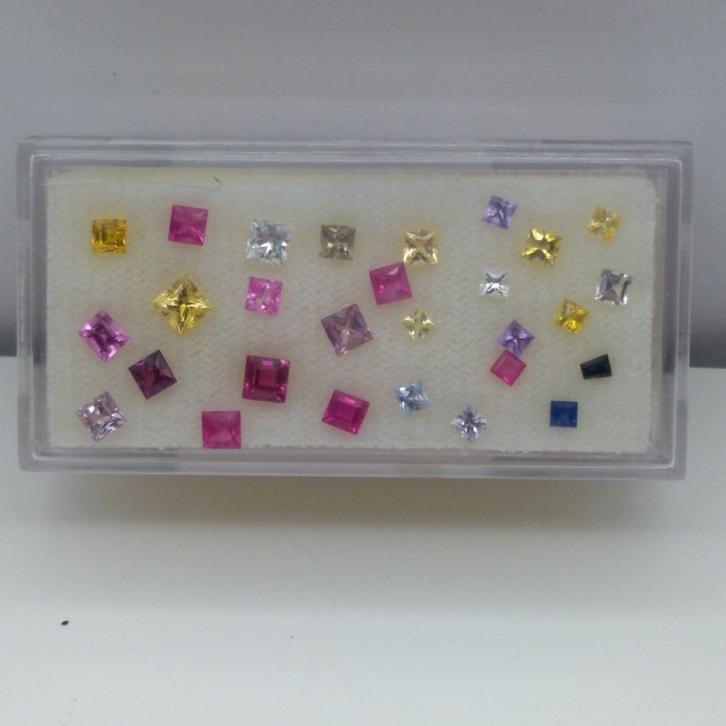 Saffier 28 stuks 3.40 karaat - Edelstenen, Sieraden, Tassen en Uiterlijk, Edelstenen, Nieuw, Ophalen of Verzenden