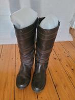 Leren dames/heren laarzen maat 42, Hoge laarzen, Bruin, Ophalen of Verzenden, Onbekend