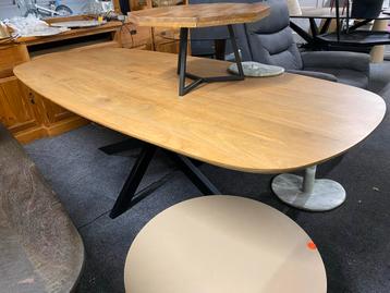 Deens ovale eiken tafel - 230x105 cm matrixpoot bkeuze beschikbaar voor biedingen