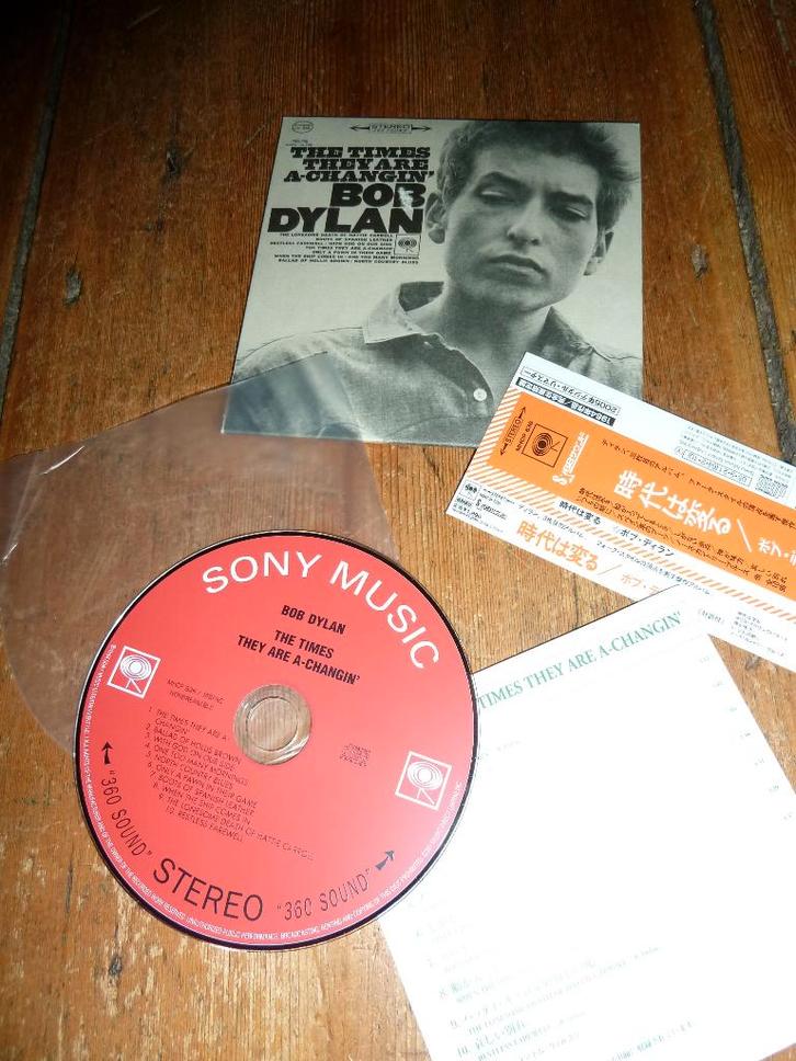 Bob Dylan "Times Changin'" Japan - mini LP - sleeve CD, Cd's en Dvd's, Cd's | Pop, Gebruikt, 1960 tot 1980, Ophalen of Verzenden