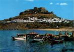 1 Ansichtkaart Lindos Rhodos 1979., Ophalen of Verzenden, 1960 tot 1980, Ongelopen, Overig Europa