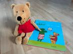Kikker en Beer boek + knuffel (30cm), Boeken, Ophalen of Verzenden, Zo goed als nieuw, 1 tot 2 jaar