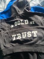 In Gold We Trust Hoodie, Kleding | Heren, Truien en Vesten, Maat 48/50 (M), Ophalen of Verzenden, Zo goed als nieuw, Zwart