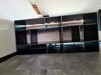 Zwarte vakkenkast 177x81x38cm, Ophalen, Gebruikt, 150 tot 200 cm, Minder dan 100 cm