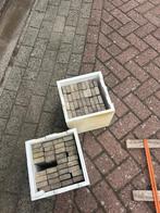 Steenstrips grijs/beige - 864 stuks, Doe-het-zelf en Verbouw, Metselstenen, Ophalen, Gebruikt