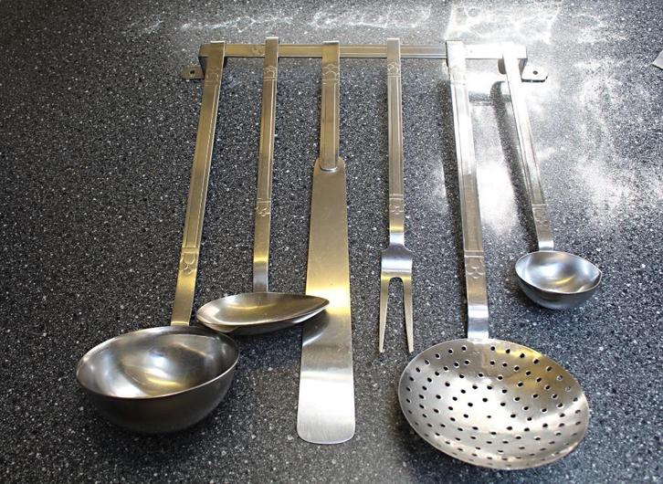 Gero Zilmeta keuken lepelrek RVS roestvrijstaal, Huis en Inrichting, Keuken | Keukenbenodigdheden, Gebruikt, Ophalen of Verzenden