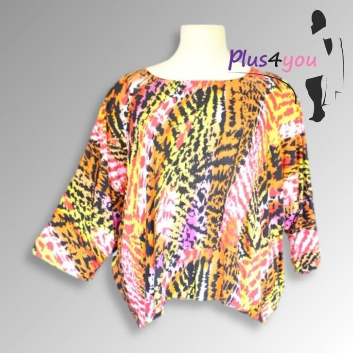 30481 Zgan Oversized tuniek mt 58/60  P20, Kleding | Dames, Grote Maten, Zo goed als nieuw, Blouse of Tuniek, Overige kleuren