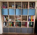 Ikea Kallax kast 5x5 met opbergvlakken in goede staat, Ophalen, 150 tot 200 cm, Eikenhout, Zo goed als nieuw