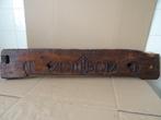 18e eeuw antiek houtsnijwerk IHS 1771 uit kerk klooster 95cm, Antiek en Kunst, Ophalen of Verzenden