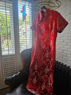 Chinese Jurk met Mooie Stof en Voering - Maat M, Kleding | Dames, Jurken, Ophalen of Verzenden, Zo goed als nieuw, Knielengte