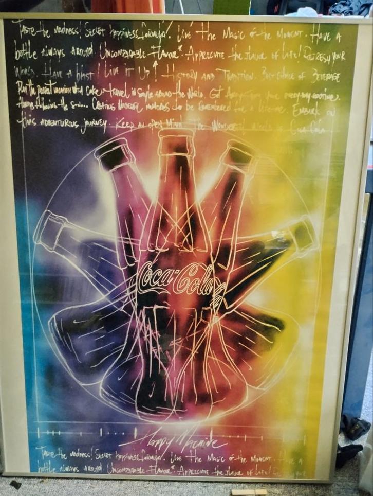 Coca-Cola Art Print - Vintage Stijl, Antiek en Kunst, Kunst | Overige Kunst, Ophalen