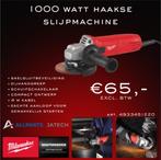 slijpmachine milwaukee  1000 watt  65.00 ex btw, Ophalen of Verzenden, Nieuw, 1000 watt of meer, Werkbankslijpmachine