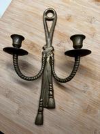 Antieke Koperen Louis XVI Wandkandelaar, Antiek en Kunst, Ophalen of Verzenden