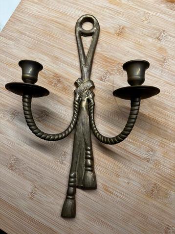 Antieke Koperen Louis XVI Wandkandelaar beschikbaar voor biedingen