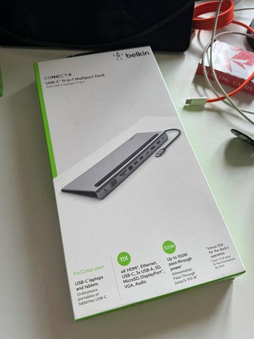 Belkin USB-C 11-in-1 Hub, Computers en Software, Netwerk switches, Zo goed als nieuw, Ophalen of Verzenden