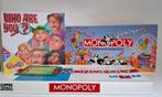 3 Bordspellen Wie ben ik, Junior Monopoly, Monopoly, € 14,99, Ophalen of Verzenden, Gebruikt