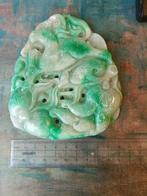 Een groot Chinees jade/steen beeldhouwwerk, Antiek en Kunst, Ophalen of Verzenden