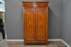 Antieke Kersen tweedeurs kast Louis Philippe, Ophalen of Verzenden