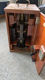 Antieke Carl Zeiss Jena Microscoop in Houten Kist met Lensen, Ophalen