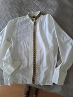 wit met gouden blouse carnaval heren L / XL, Maat 52/54 (L), Carnaval, Ophalen of Verzenden, Kleding