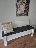 Mooie witte klepbank met kussen, Ophalen, Gebruikt, Wit, Eén