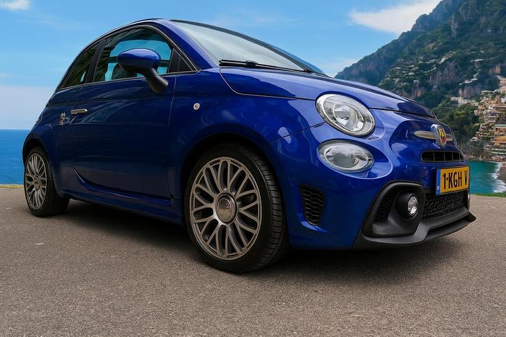 Abarth 500C 1.4 T-jet 146 PK 2017 Blauw, Auto's, Fiat, Particulier, 500C, ABS, Airbags, Airconditioning, Bluetooth, Boordcomputer