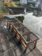 5x STACKHOLMEN Kruk - Lichtbruin, Huis en Inrichting, Stoelen, Ophalen, Bruin, Zo goed als nieuw, Vijf, Zes of meer stoelen