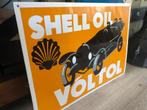 Emaille Shell bord, Shell Voltol. Replica, Verzamelen, Ophalen, Gebruikt, Reclamebord
