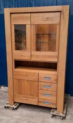 Henders & Hazel buffetkast / vitrinekast met LED verlichting, Ophalen, Gebruikt, Design, Eikenhout