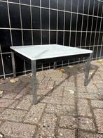Vintage cees beaakman pastoe tafel wit chroom Amsterdam, Overige materialen, Minder dan 55 cm, Gebruikt, Jaren 60