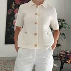 Mooi wit vestje met gouden knopen Zara maat S, Kleding | Dames, Ophalen of Verzenden, Nieuw, Maat 36 (S), Wit