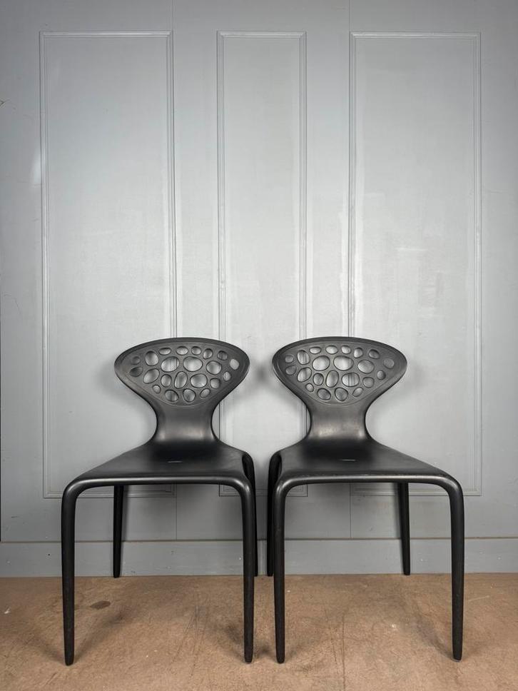 4 Moroso Supernatural stapelbare design stoelen, Huis en Inrichting, Stoelen, Zo goed als nieuw, Vijf, Zes of meer stoelen, Kunststof