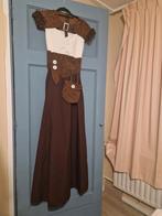 2 middeleeuwse stijl jurken, Kleding | Dames, Maat 38/40 (M), Overige typen, Bruin, Ophalen of Verzenden